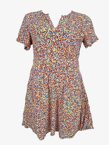 Marcs Confetti Soft Gathered Midi Dress Size 12 by SwapUp-Online Second Hand Store-Online Thrift Store