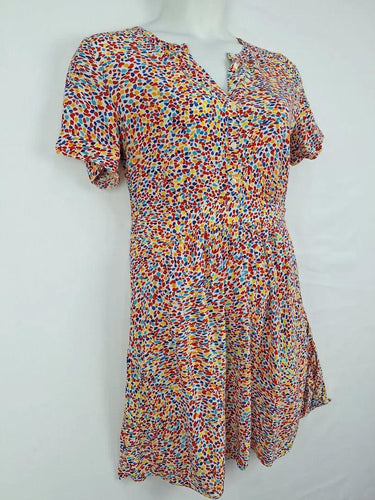 Marcs Confetti Soft Gathered Midi Dress Size 12 by SwapUp-Online Second Hand Store-Online Thrift Store
