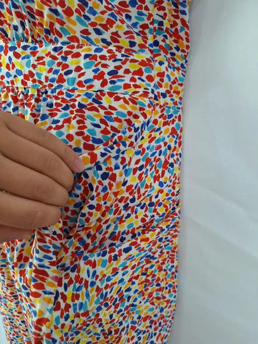 Marcs Confetti Soft Gathered Midi Dress Size 12 by SwapUp-Online Second Hand Store-Online Thrift Store