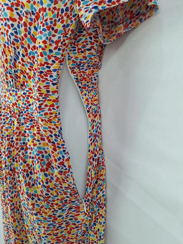 Marcs Confetti Soft Gathered Midi Dress Size 12 by SwapUp-Online Second Hand Store-Online Thrift Store