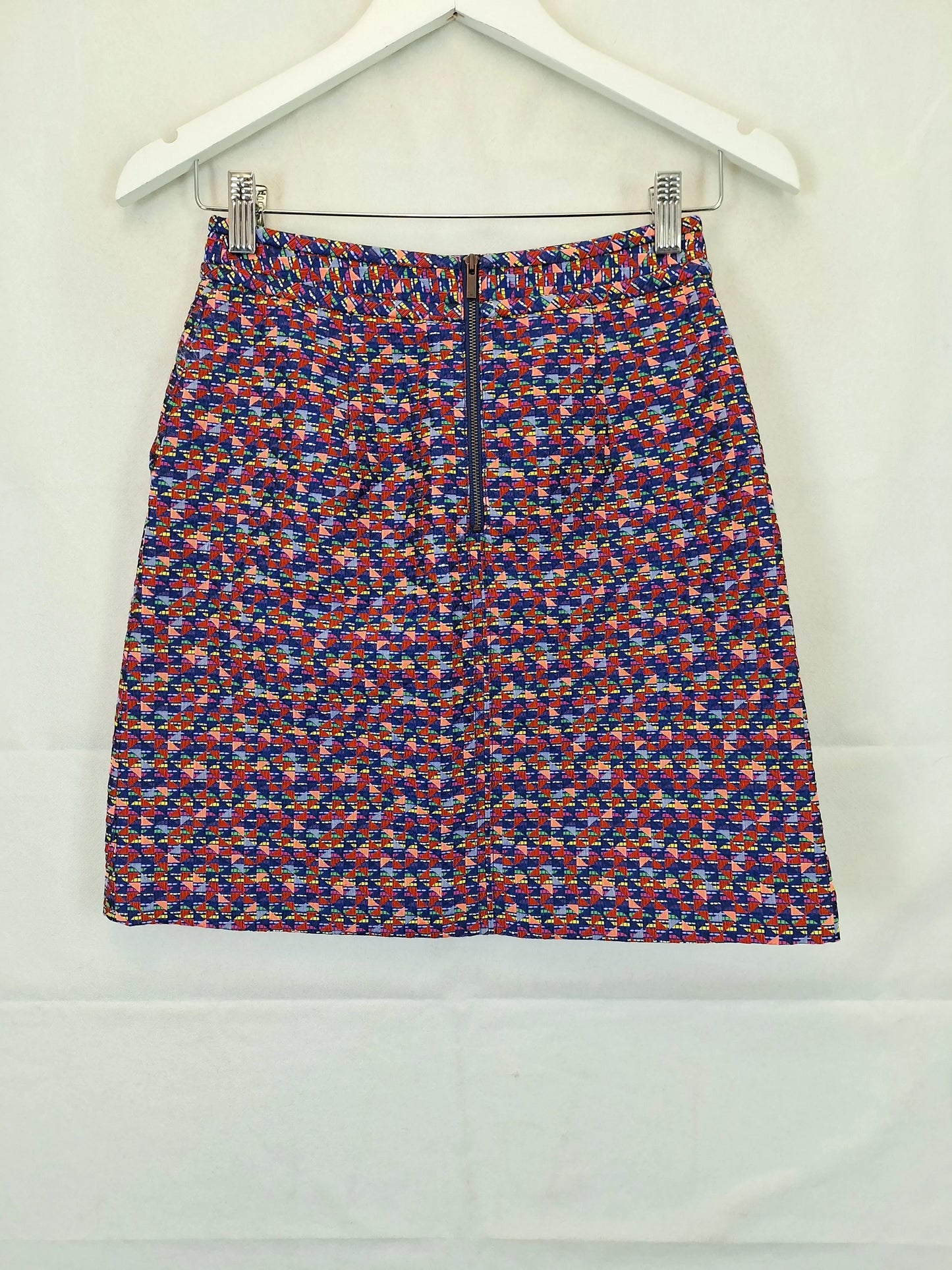 Marcs Kaleidoscope A Line Mini Skirt Size 6 by SwapUp-Online Second Hand Store-Online Thrift Store