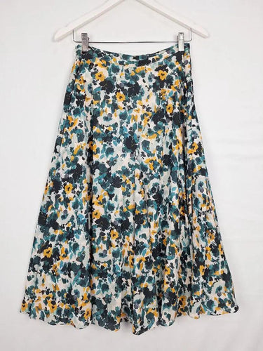 Marcs Mottled Floral Flowy Skirt Size 8 by SwapUp-Online Second Hand Store-Online Thrift Store