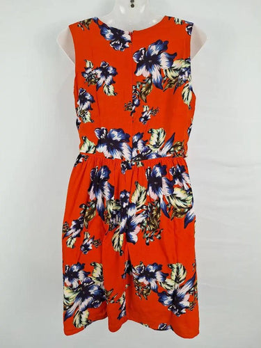 Marcs Vibrant Orange Flower Dress Size 10 by SwapUp-Online Second Hand Store-Online Thrift Store