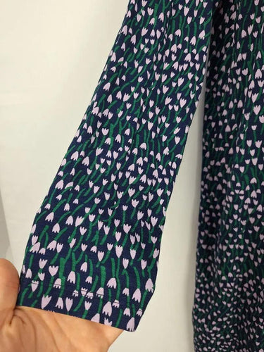 Marimekko Navy Tulips Jersey Midi Dress Size L by SwapUp-Online Second Hand Store-Online Thrift Store