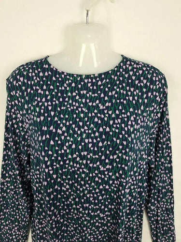 Marimekko Navy Tulips Jersey Midi Dress Size L by SwapUp-Online Second Hand Store-Online Thrift Store