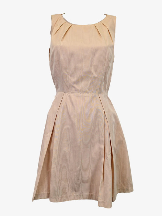 Max & Co Blush Pleated A-line Mini Dress Size 8 by SwapUp-Online Second Hand Store-Online Thrift Store