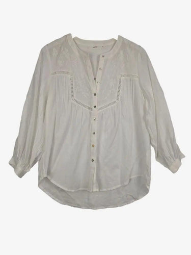 Maye Effortless Light Broderie Blouse Size S by SwapUp-Online Second Hand Store-Online Thrift Store