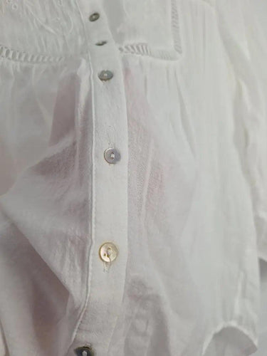 Maye Effortless Light Broderie Blouse Size S by SwapUp-Online Second Hand Store-Online Thrift Store