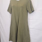 Me + Em Khaki Relaxed Pocket Midi Dress Size 6 by SwapUp-Online Second Hand Store-Online Thrift Store