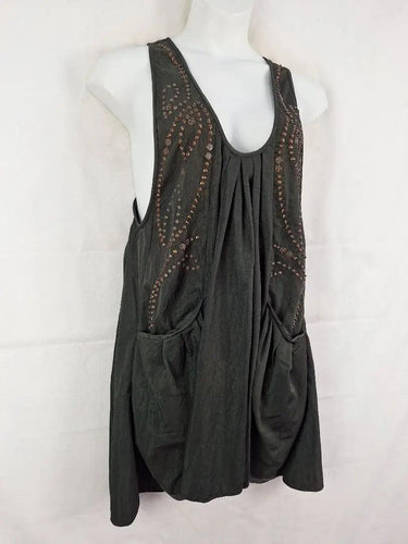 Megan Park Indie Draped Studded Dress Size 10 by SwapUp-Online Second Hand Store-Online Thrift Store