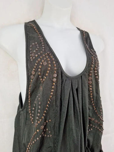 Megan Park Indie Draped Studded Dress Size 10 by SwapUp-Online Second Hand Store-Online Thrift Store