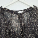 Megan Park Mottled Deep Scoop Sheer Blouse Size 14 by SwapUp-Online Second Hand Store-Online Thrift Store