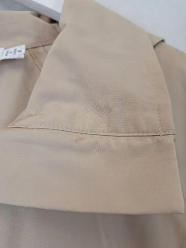 Mela Purdie Camel Elongated Zip Up Rain Coat Size 8 by SwapUp-Online Second Hand Store-Online Thrift Store