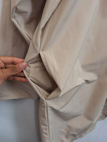 Mela Purdie Camel Elongated Zip Up Rain Coat Size 8 by SwapUp-Online Second Hand Store-Online Thrift Store