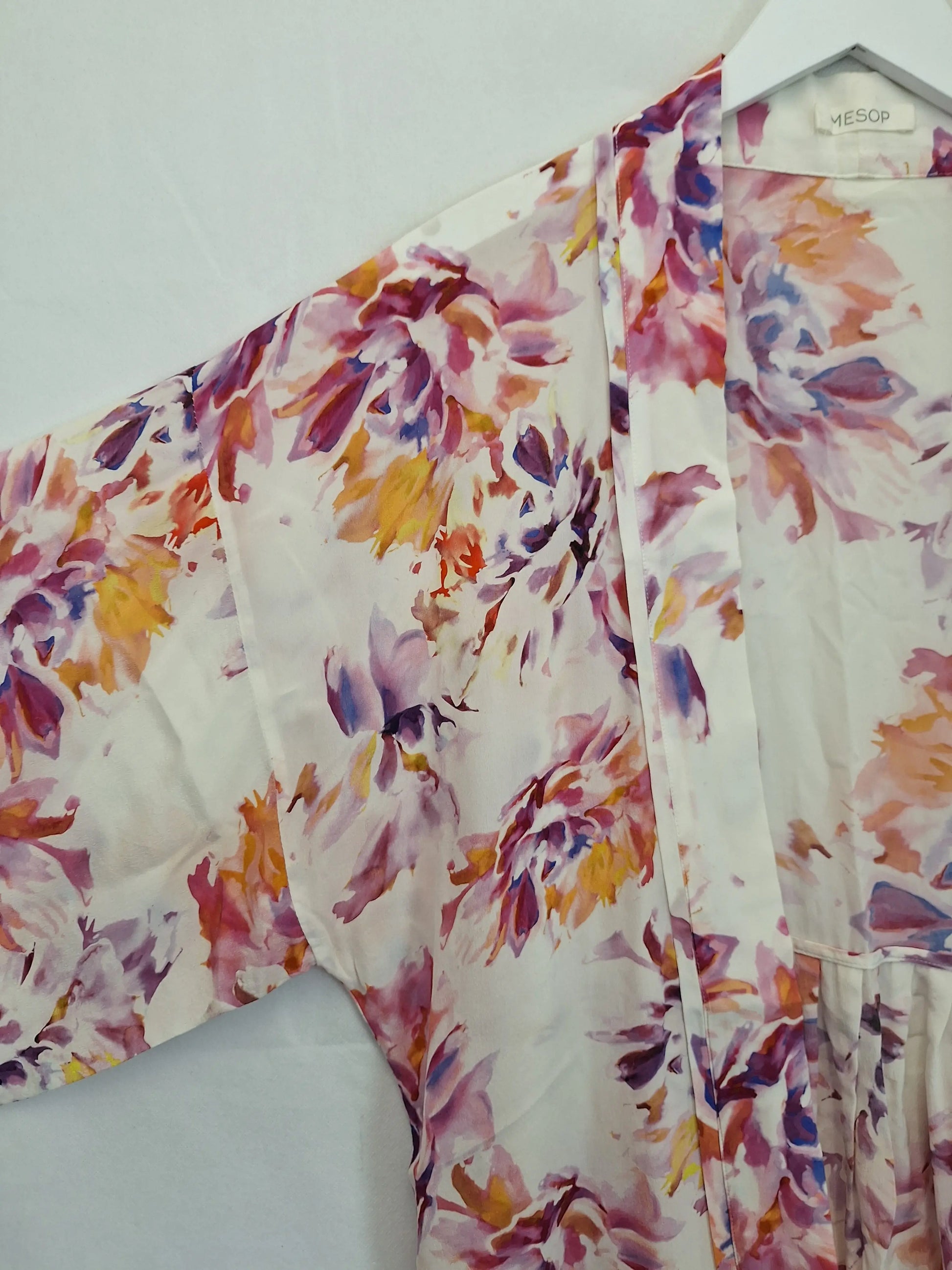 Mesop Silk Summer Floral Cardigan Size OSFA by SwapUp-Online Second Hand Store-Online Thrift Store