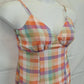 Mia Checkered Pastel Sundress Midi Dress Size 12 by SwapUp-Online Second Hand Store-Online Thrift Store