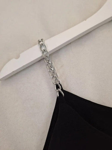 Second-Hand - Michael Kors Chain Flowy Blouse Size M - SwapUp