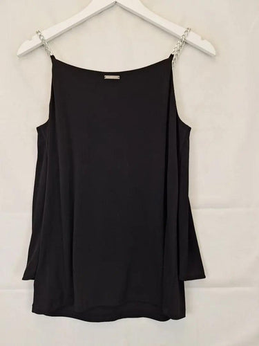 Second-Hand - Michael Kors Chain Flowy Blouse Size M - SwapUp