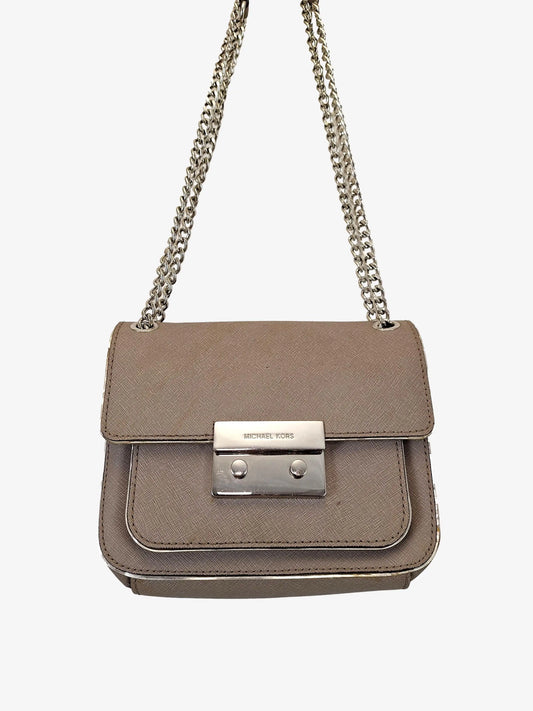 Michael Kors Classic Square Taupe Crossbody Bag by SwapUp-Online Second Hand Store-Online Thrift Store