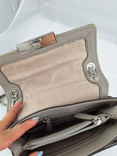 Michael Kors Classic Square Taupe Crossbody Bag by SwapUp-Online Second Hand Store-Online Thrift Store