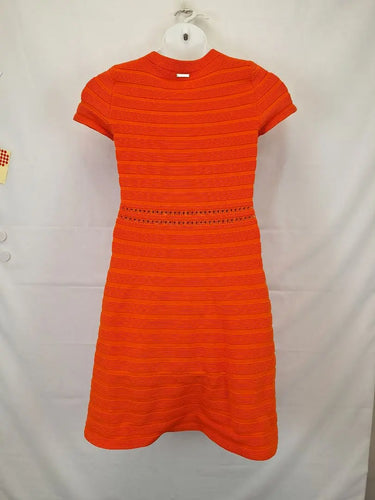 Michael Kors Orange Ribbed Lacey Knit Dress Size M by SwapUp-Online Second Hand Store-Online Thrift Store