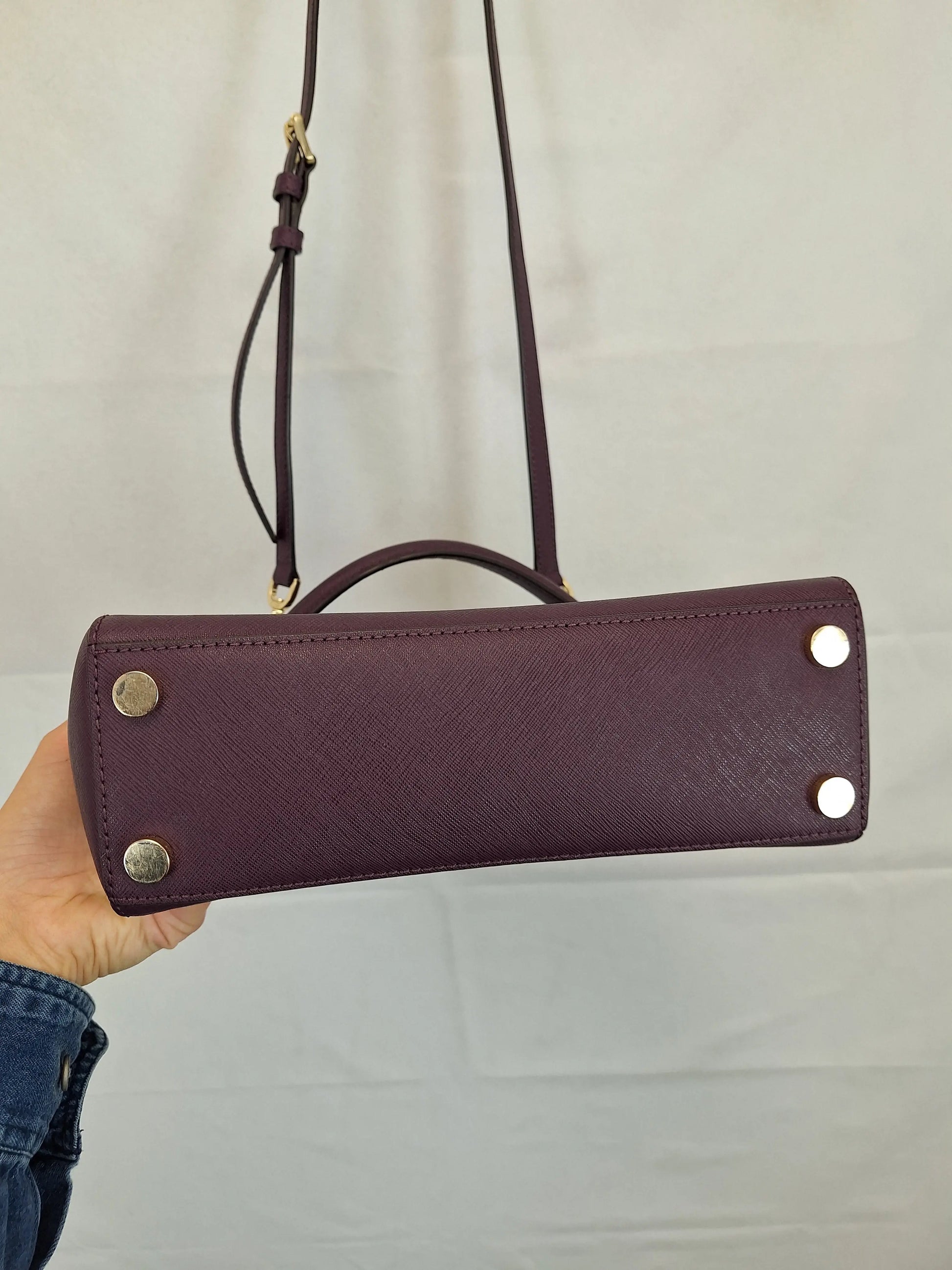 Michael Kors Plum Flap Small Bag Size OSFA by SwapUp-Online Second Hand Store-Online Thrift Store