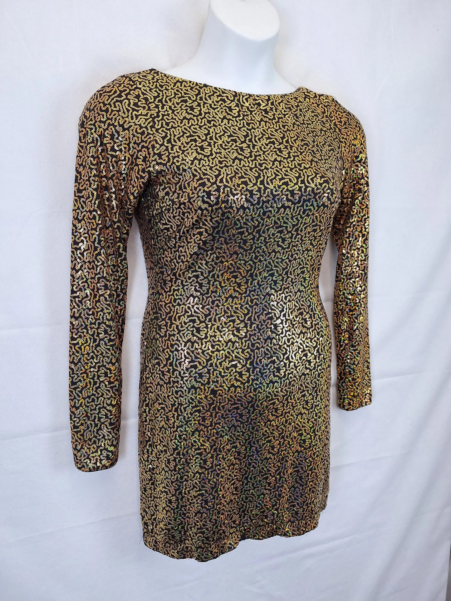 Milena Sequin Party Mini Dress Size M by SwapUp-Online Second Hand Store-Online Thrift Store
