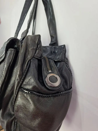 Mimco Shiny Fold Over Shoulder Bag by SwapUp-Online Second Hand Store-Online Thrift Store