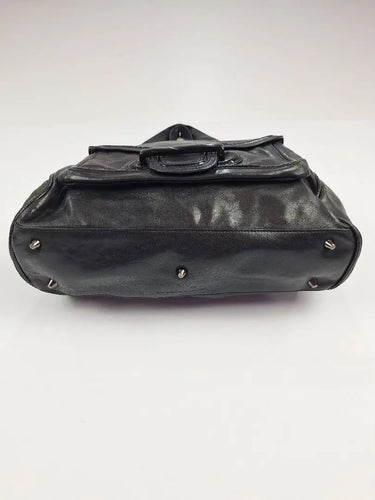 Mimco Shiny Fold Over Shoulder Bag by SwapUp-Online Second Hand Store-Online Thrift Store