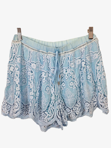 Ministry Of Style Cornflower Blue Lace Beach Shorts Size 8 by SwapUp-Online Second Hand Store-Online Thrift Store