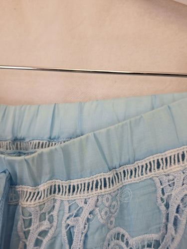 Ministry Of Style Cornflower Blue Lace Beach Shorts Size 8 by SwapUp-Online Second Hand Store-Online Thrift Store
