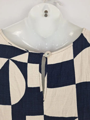 Mister Zimi Casual Geometric Everyday Midi Dress Size 16 by SwapUp-Online Second Hand Store-Online Thrift Store