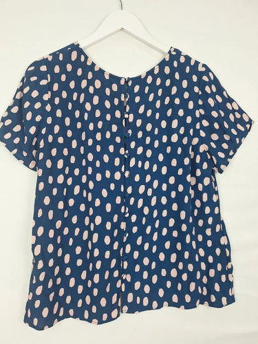 Mister Zimi Casual Pink Spot Top Size 10 by SwapUp-Online Second Hand Store-Online Thrift Store