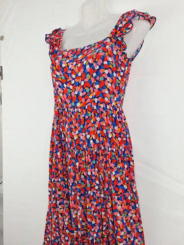 Mister Zimi Confetti Long Tiered Dress Size 6 by SwapUp-Online Second Hand Store-Online Thrift Store