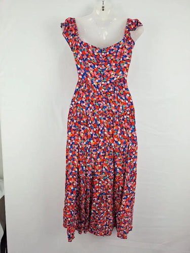 Mister Zimi Confetti Long Tiered Dress Size 6 by SwapUp-Online Second Hand Store-Online Thrift Store
