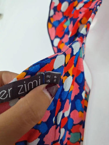 Mister Zimi Confetti Long Tiered Dress Size 6 by SwapUp-Online Second Hand Store-Online Thrift Store
