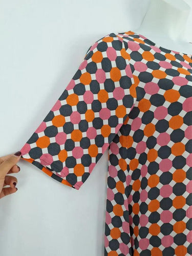Mister Zimi Geometric A Line Mini Dress Size 12 by SwapUp-Online Second Hand Store-Online Thrift Store