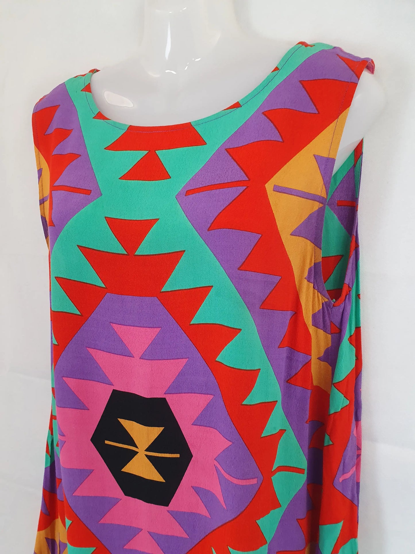 Mister Zimi Geometric Mini Dress Size 8 by SwapUp-Online Second Hand Store-Online Thrift Store