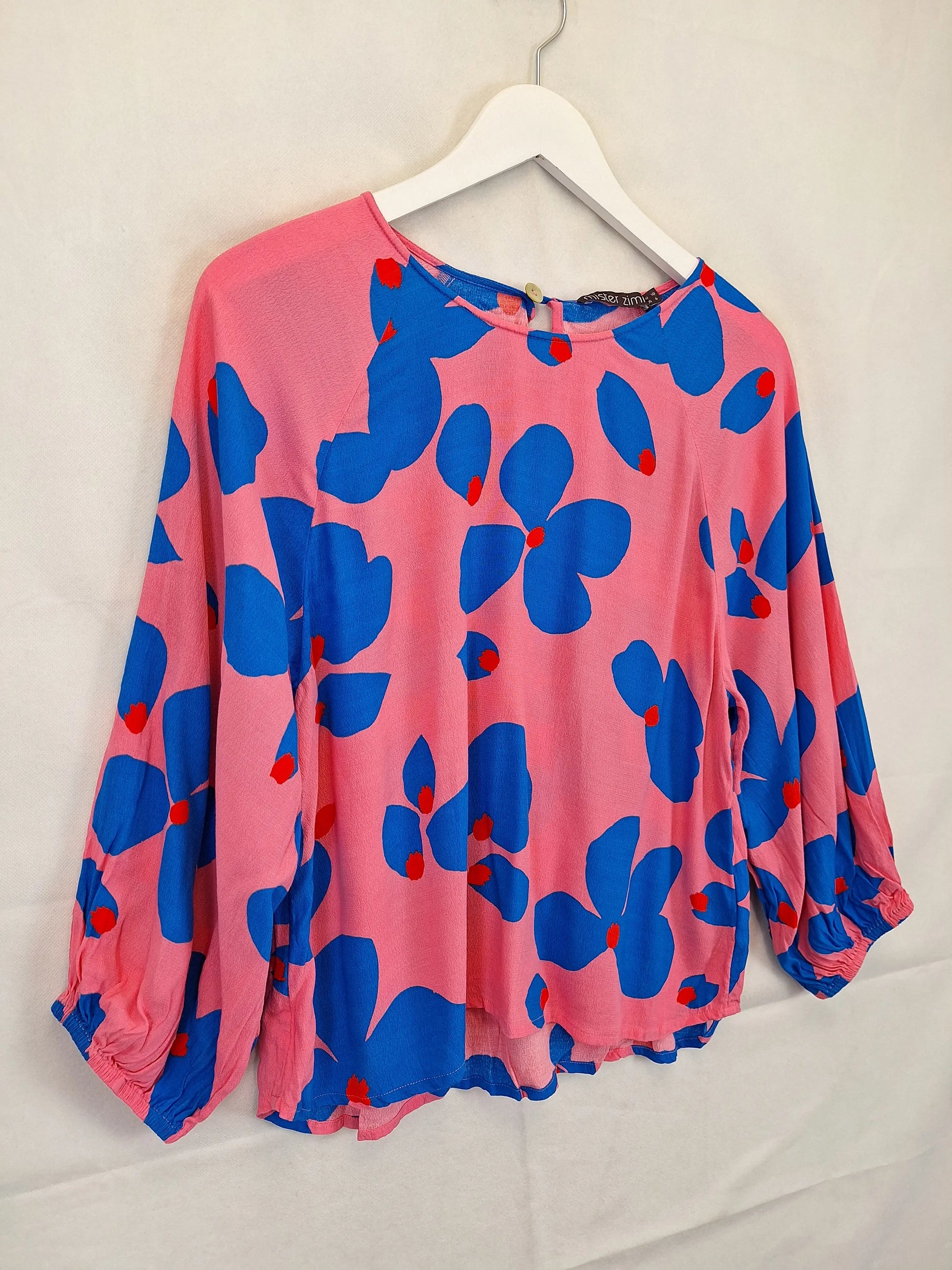 Mister Zimi Groovy Relaxed Floral Top Size 10 by SwapUp-Online Second Hand Store-Online Thrift Store