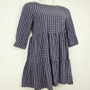 Mister Zimi Lavender Gingham Longsleeve Mini Dress Size 10 by SwapUp-Online Second Hand Store-Online Thrift Store