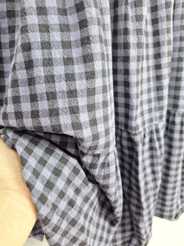 Mister Zimi Lavender Gingham Longsleeve Mini Dress Size 10 by SwapUp-Online Second Hand Store-Online Thrift Store
