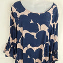 Mister Zimi Navy Floral Shift Flowy Midi Dress Size 12 by SwapUp-Online Second Hand Store-Online Thrift Store
