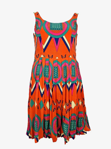 Mister Zimi Playful Scoop Pleated Midi Dress Size 12 by SwapUp-Online Second Hand Store-Online Thrift Store