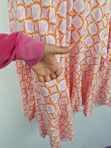 Mister Zimi Repeat Circle Pattern Dress Size 14 by SwapUp-Online Second Hand Store-Online Thrift Store