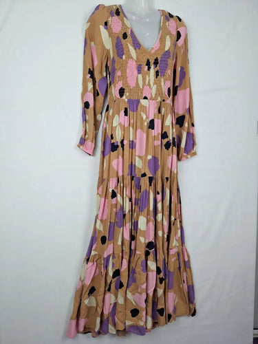Mister Zimi Soft Petal Spotted Plunge Neck Dress Size 10 by SwapUp-Online Second Hand Store-Online Thrift Store