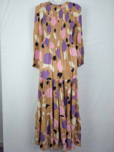 Mister Zimi Soft Petal Spotted Plunge Neck Dress Size 10 by SwapUp-Online Second Hand Store-Online Thrift Store