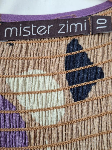 Mister Zimi Soft Petal Spotted Plunge Neck Dress Size 10 by SwapUp-Online Second Hand Store-Online Thrift Store