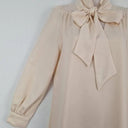 Second-Hand - Mona Studio Elegant Tied Neck Midi Dress Size S - SwapUp