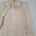 Second-Hand - Mona Studio Elegant Tied Neck Midi Dress Size S - SwapUp