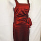 Montique Draped & Embellished Shot Taffeta Evening Dress Size 16 by SwapUp-Online Second Hand Store-Online Thrift Store